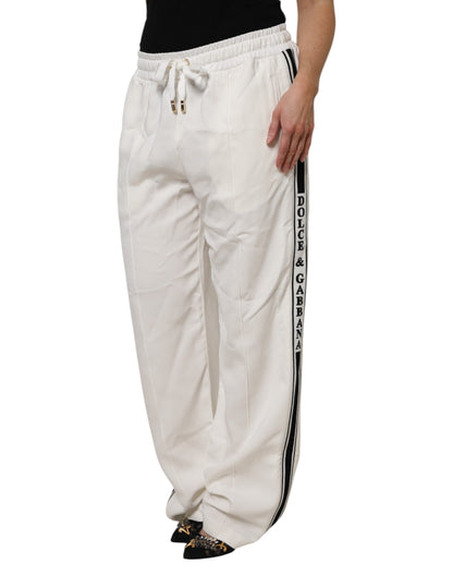 White Jogger Sweatpants Pants