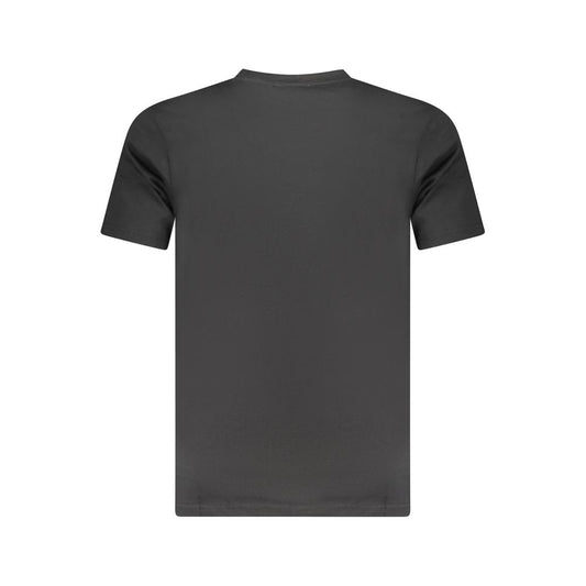 Black Cotton Men T-Shirt