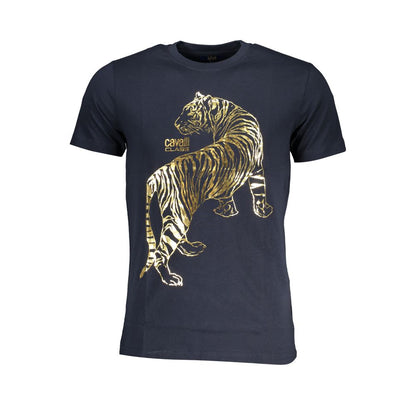 Blu Cotton Men T-Shirt