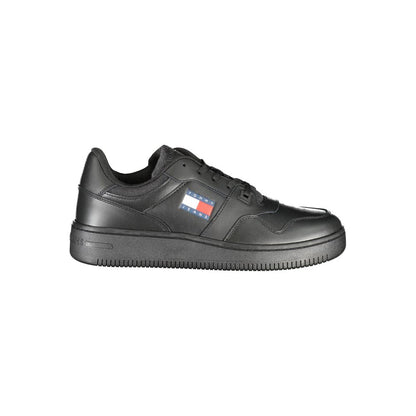 Black Leather Men's Sneaker