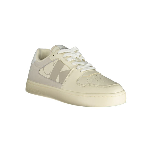 Bianco Polyurethane Men Sneaker