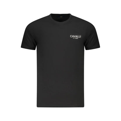 Black Cotton Men T-Shirt