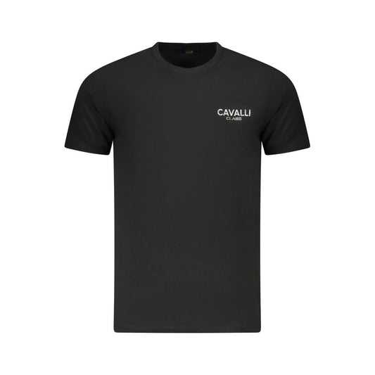 Black Cotton Men T-Shirt