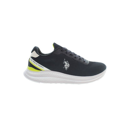 Blu Polyurethane Men Sneaker