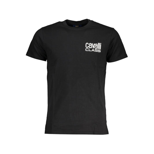 Black Cotton Men T-Shirt