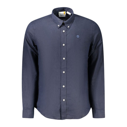 Blue Linen Men Shirt