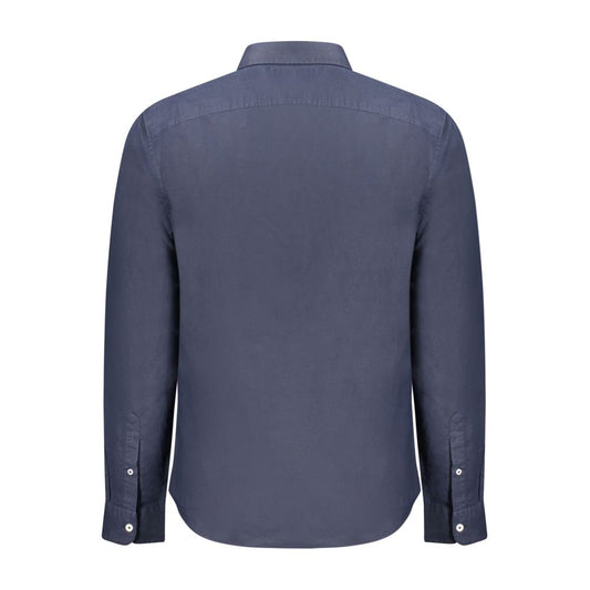 Blue Linen Men Shirt