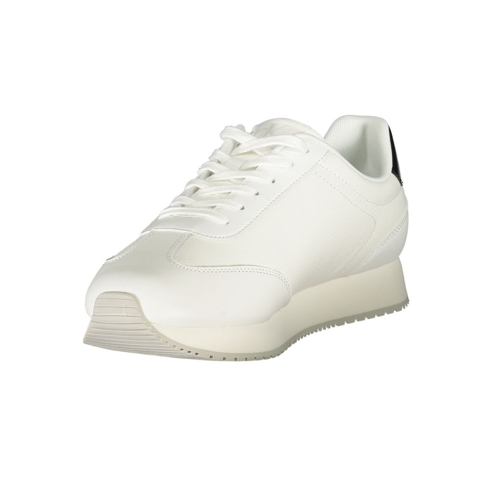 Bianco Polyurethane Men Sneaker