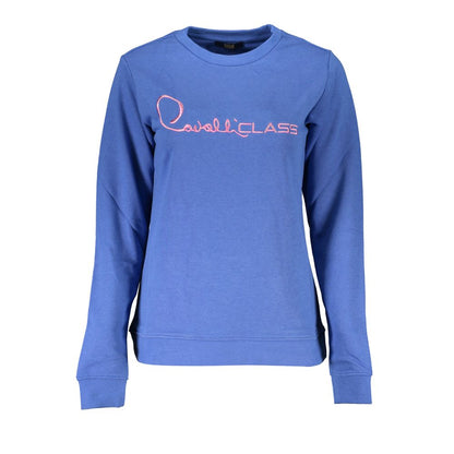 Blue Cotton Women's Sweatshirt