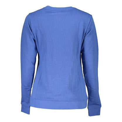 Blue Cotton Women's Sweatshirt
