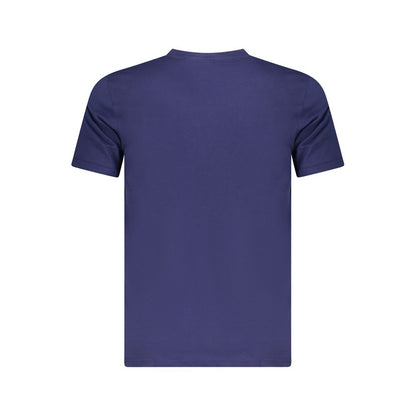 Blu Cotton Men T-Shirt