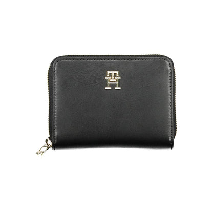 Black Polyurethane Women Wallet