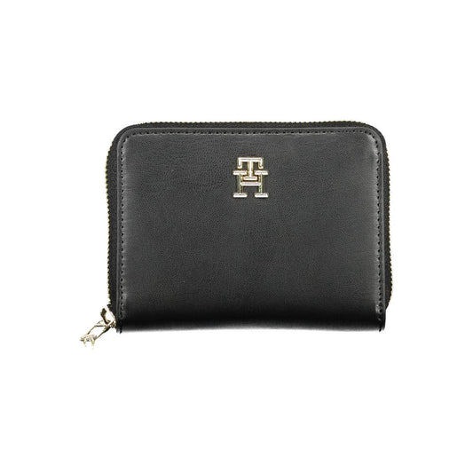 Black Polyurethane Women Wallet