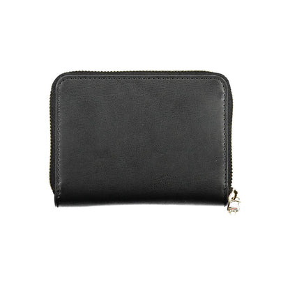 Black Polyurethane Women Wallet