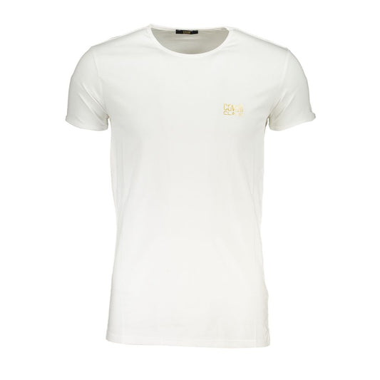 White Cotton Men's T-Shirt