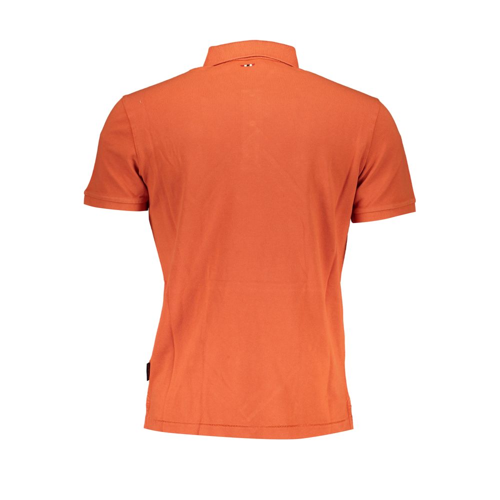 Arancione Cotton Men Polo