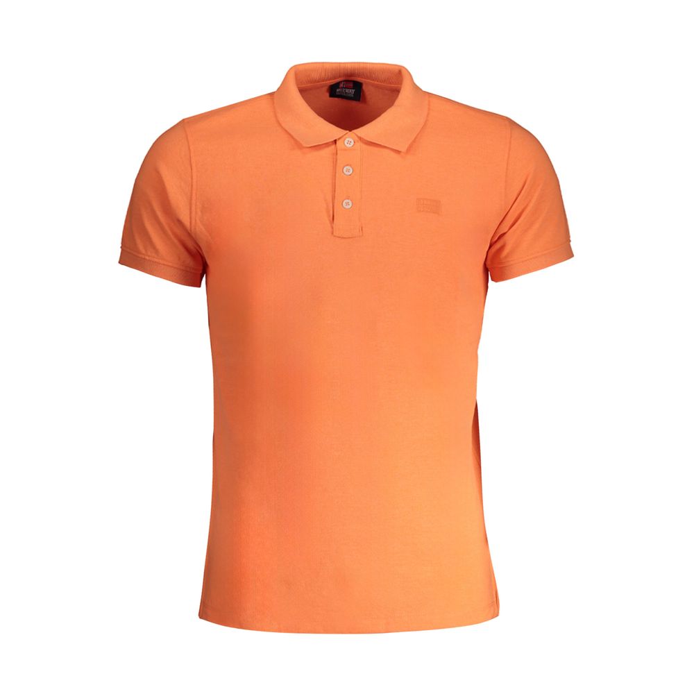 Arancione Cotton Men Polo