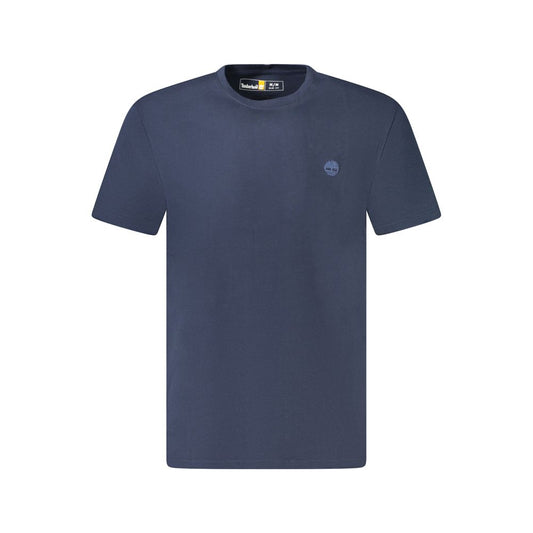 Blue Cotton Men T-Shirt