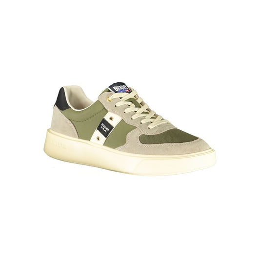 Green Leather Men Sneaker