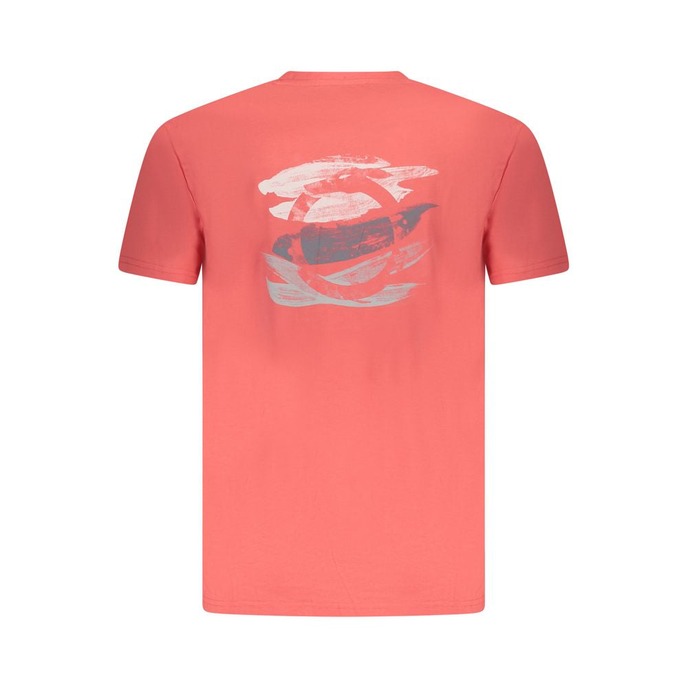 Pink Cotton Men T-Shirt