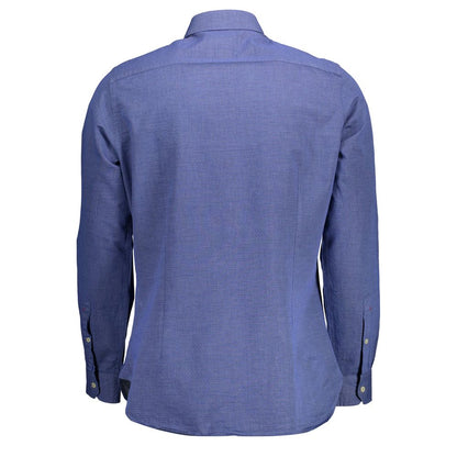 Blue Cotton Men's Shirt