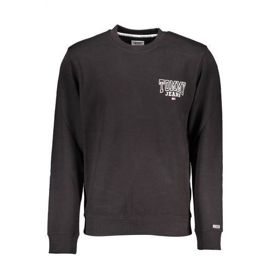 Black Cotton Men's Sweatshirt