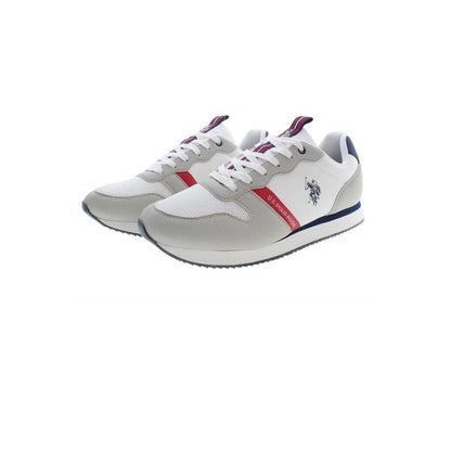 Bianco Polyurethane Men Sneaker