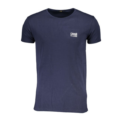 Blue Cotton Men's T-Shirt
