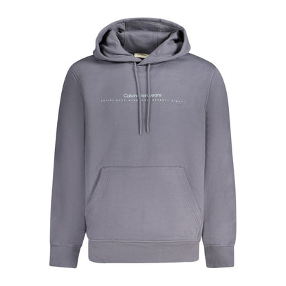 Blue Cotton Men's Hoodie
