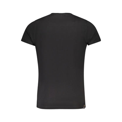 "Black Cotton Men T-Shirt"