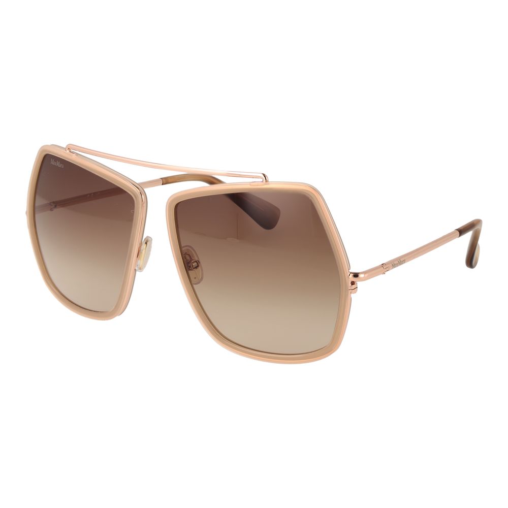 Beige Metal Sunglasses