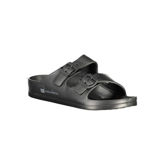 Black Plastic Mens Slipper