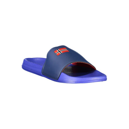 Blue Plastic Men Slipper