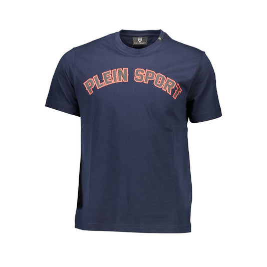 Blue Cotton Men's T-Shirt