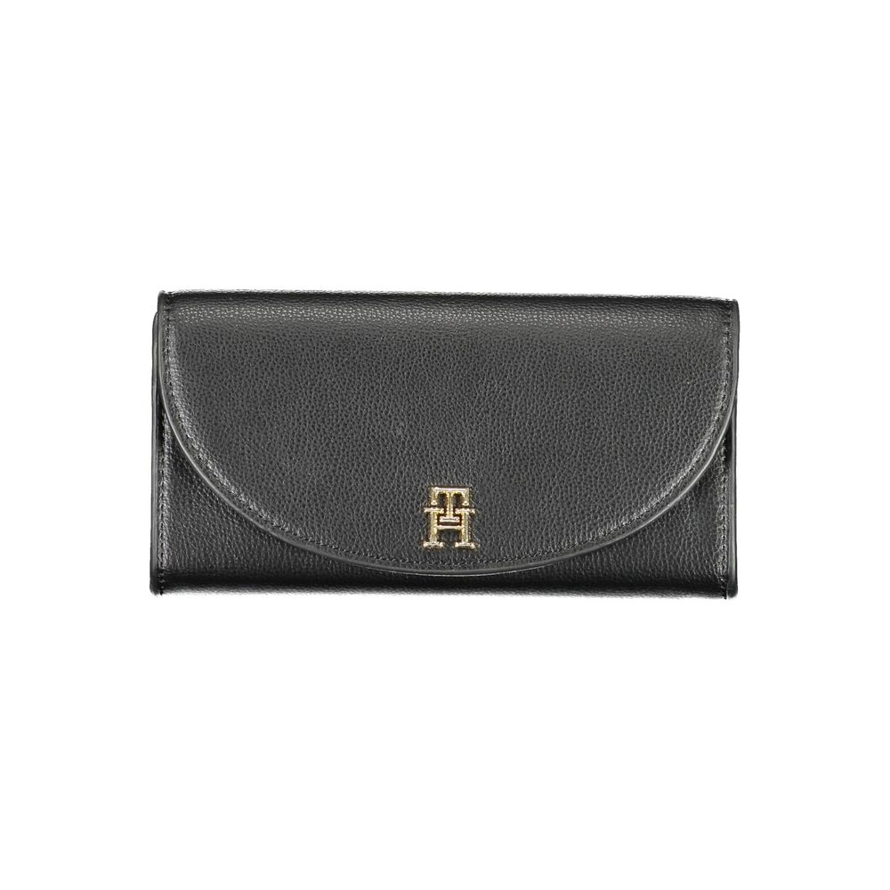 Black Polyurethane Women Wallet