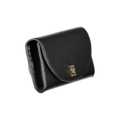 Black Polyurethane Women Wallet
