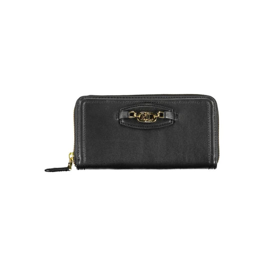 Black Polyurethane Women Wallet