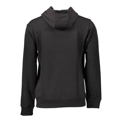 Black Cotton Men's Sweatshirt