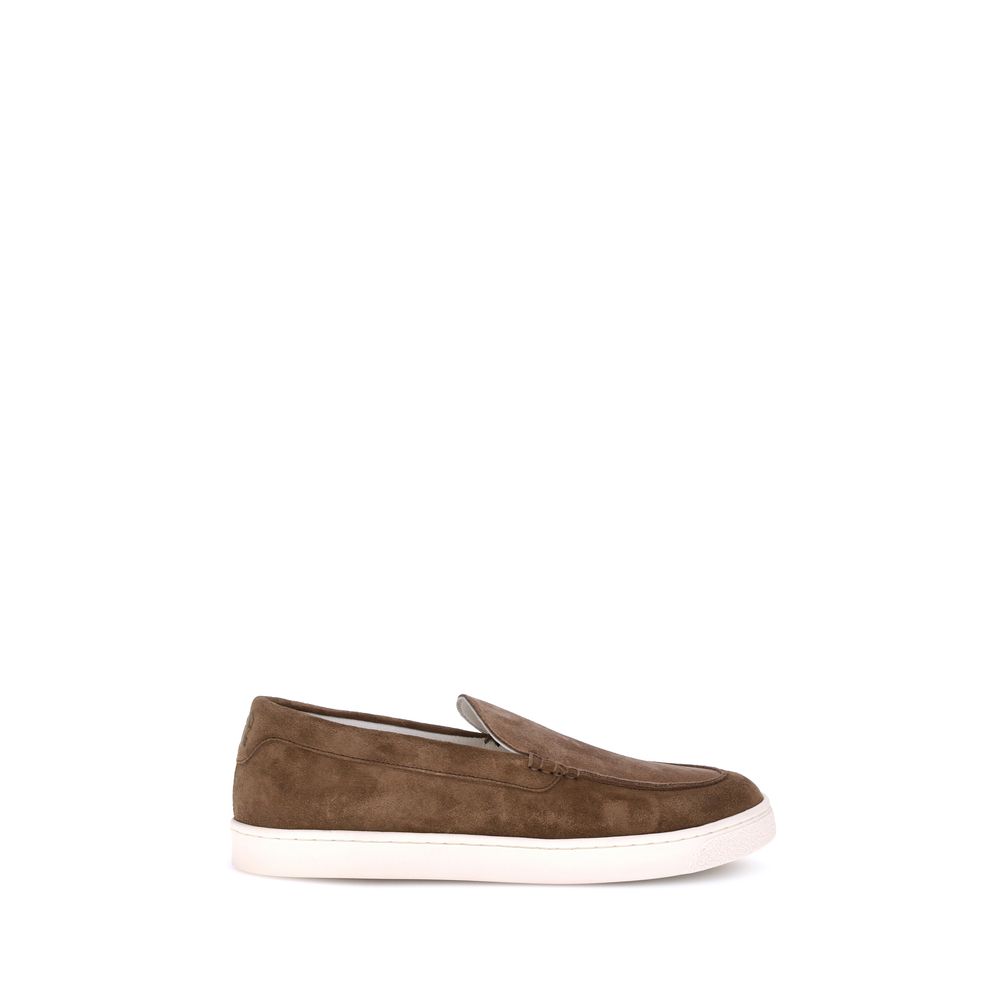 Brown Calf Leather Bos Taurus Low Top Sneakers
