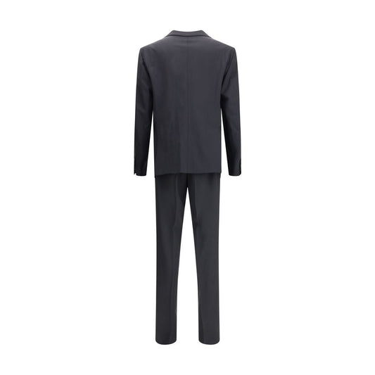 Black Fleece Wool Two-Piece Suit