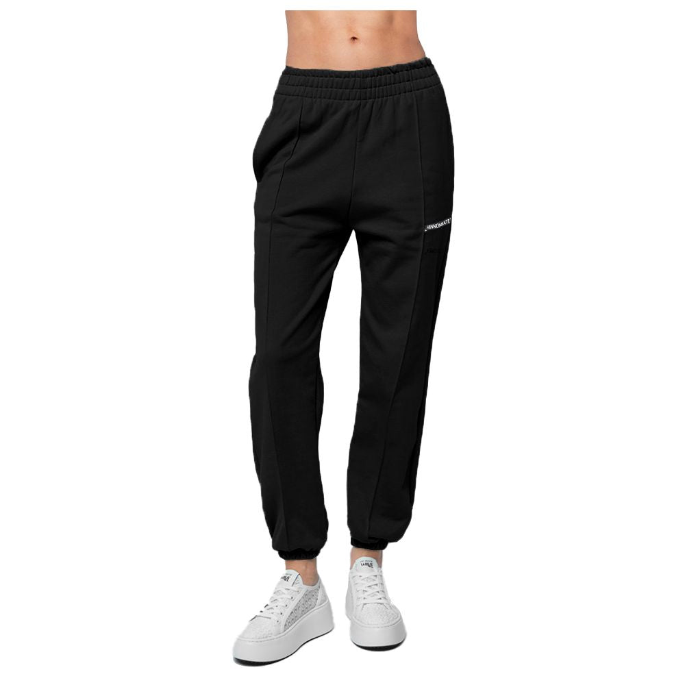 Black Cotton Women Sweatpant