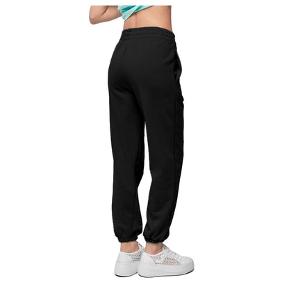 Black Cotton Women Sweatpant