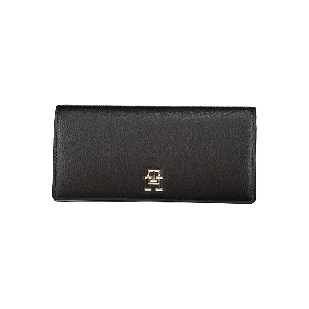 Black Polyurethane Women Wallet