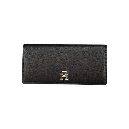 Black Polyurethane Women Wallet