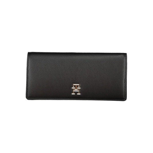 Black Polyurethane Women Wallet