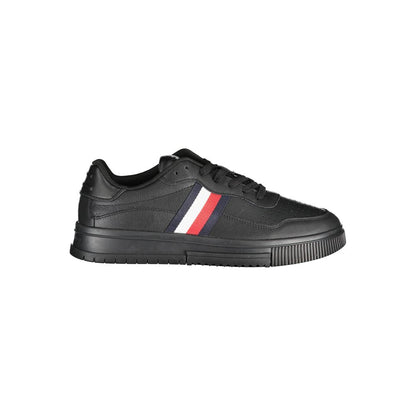 Black Leather Men's Sneaker
