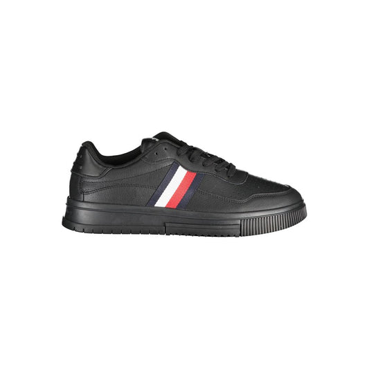 Black Leather Men's Sneaker