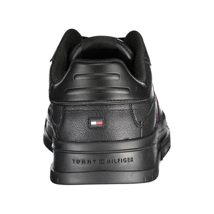 Black Leather Men's Sneaker