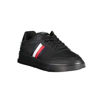 Black Leather Men's Sneaker
