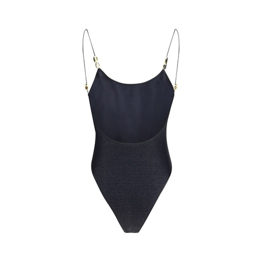 Black Polyamide One-Piece Swimsuit